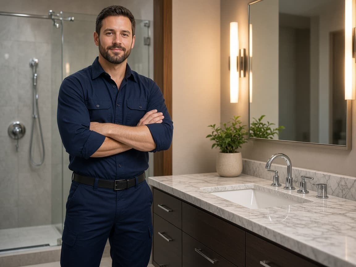 Bathroom vanity and plumbing fixtures in Nashville, Tennessee